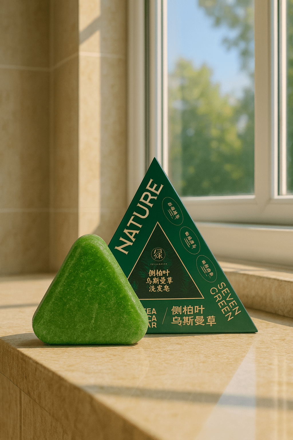 Nature Herbal Triangle Green Soap (Original)